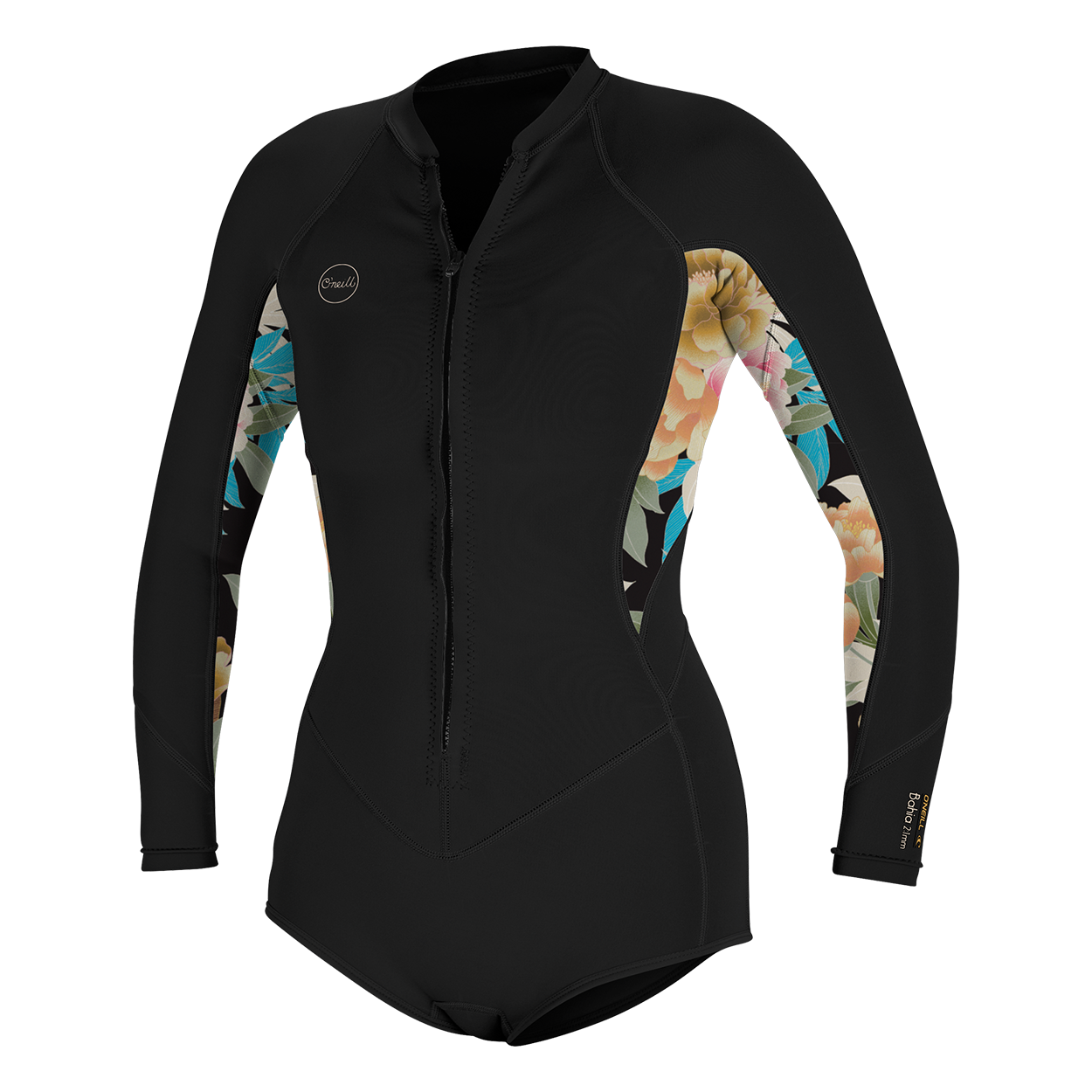 Bahia 2/1 Front Zip L/S Womens Shorty