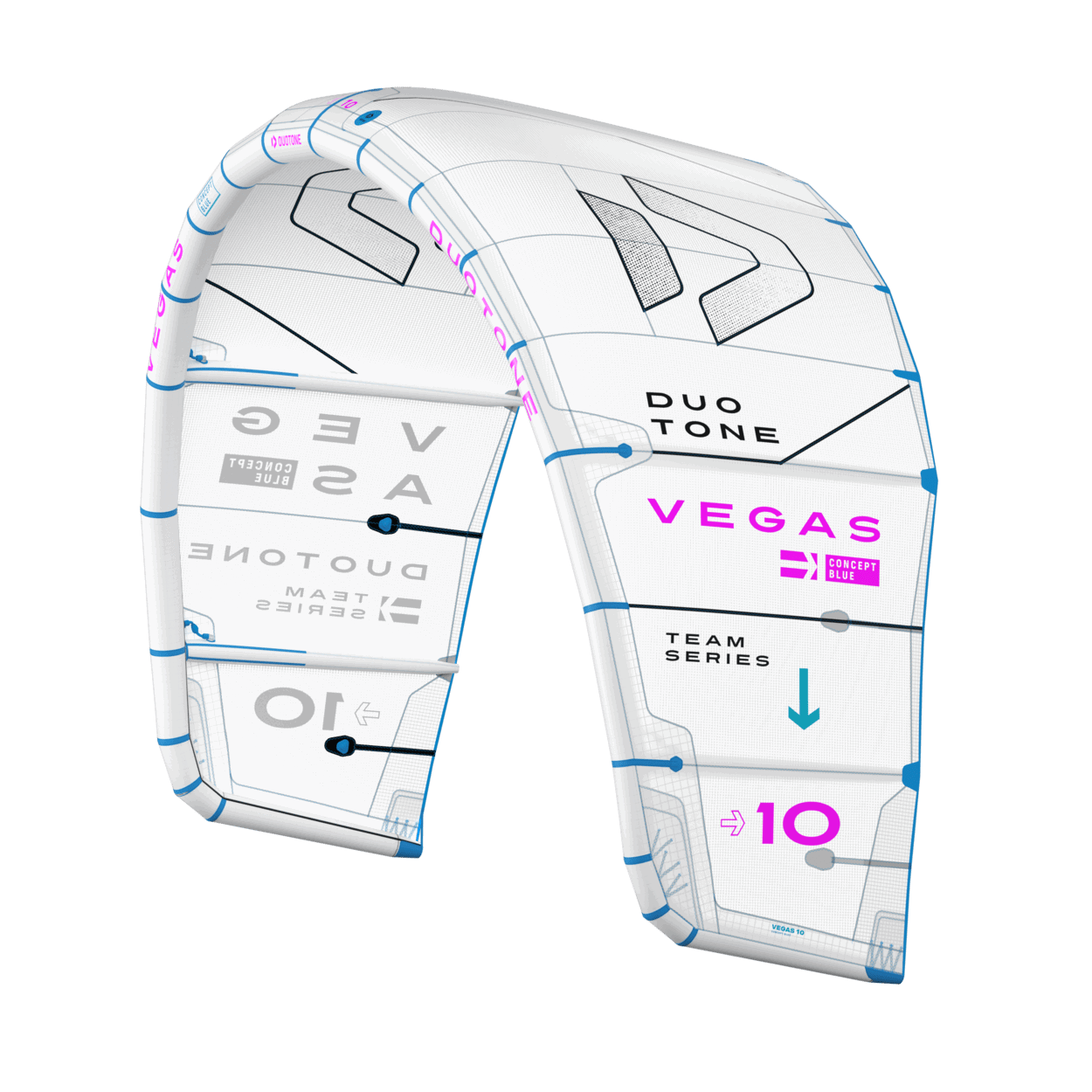 Duotone Vegas Concept Blue Kite - Kitesurf | H2O Sports