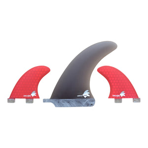 6" Centre Fin + 2 Side Fins