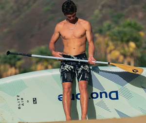 SUP Paddle Bamboo Carbon 60 Slim Adjustable