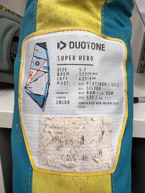Used Super Hero 5.7 Windsurf Sail