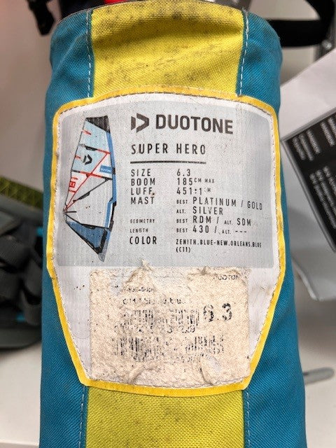 Used Super Hero 6.3 Windsurf Sail