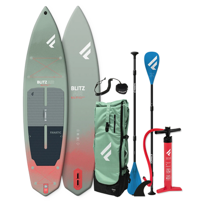 Fanatic Blitz Air SLT Inflatable Paddle Board Package - Paddle Board | H2O Sports