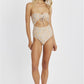 Sisstr Wave Garden Strapless One Piece Cheeky