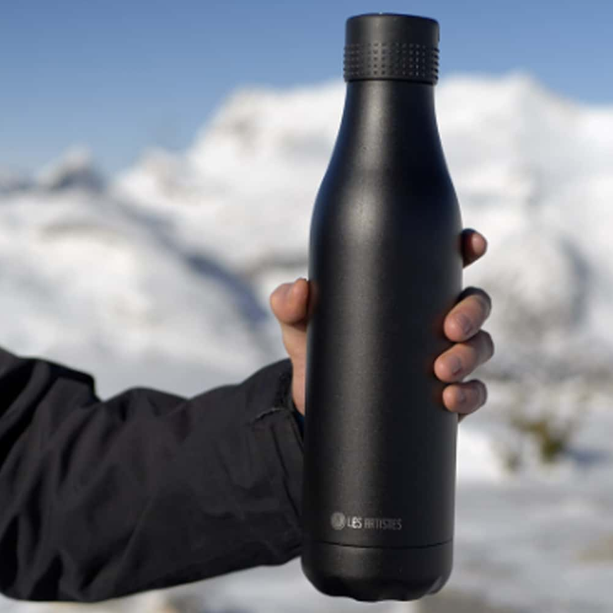 Les Artistes Paris Bottle Up – Isolierte Thermo-Trinkflasche, 500 Ml, Doppelwandig, Gelb