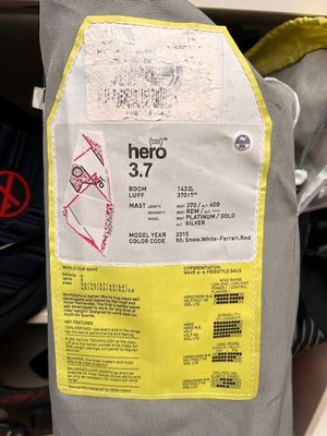 Used North Hero 3.7 Windsurf Sail