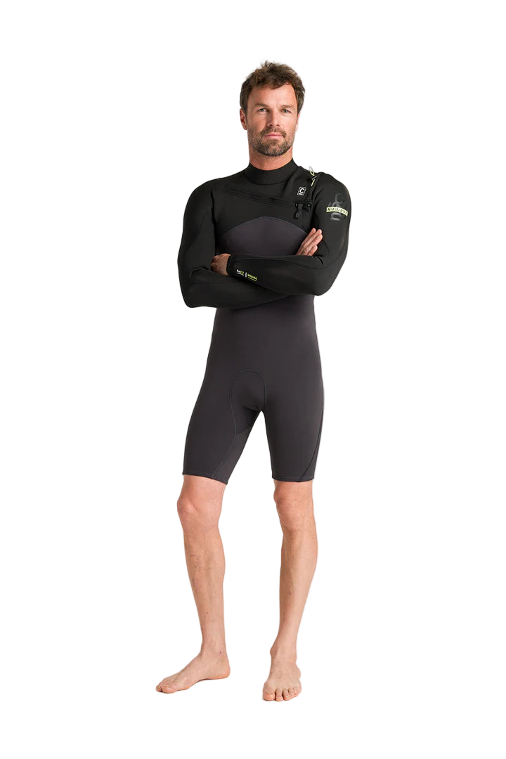 NuWave Session Lite 2:2 Mens FL Chest Zip Shorty