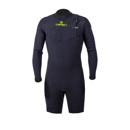 Elite Plus 3/2 FZ LS Shorty Mens Wetsuit