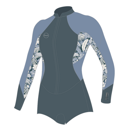 Bahia 2/1 Front Zip L/S Womens Shorty