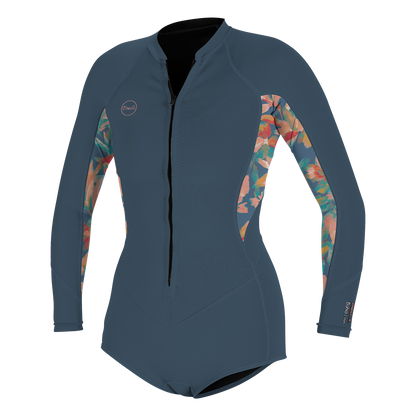 Bahia 2/1 Front Zip L/S Womens Shorty
