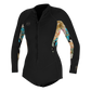 Bahia 2/1 Front Zip L/S Womens Shorty