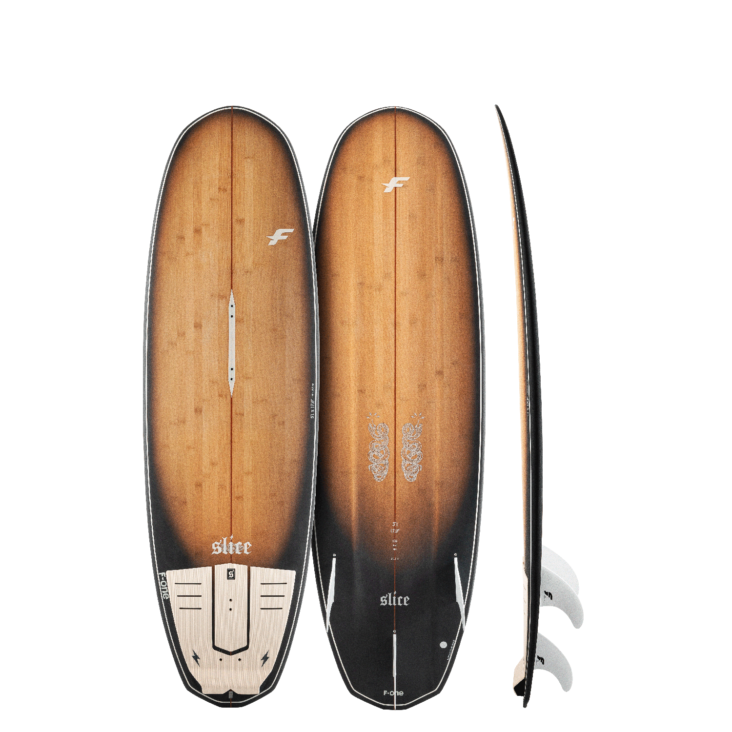 F-One Slice Bamboo Kite Surfboard - Kitesurf | H2O Sports