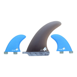 6" Centre Fin + 2 Side Fins