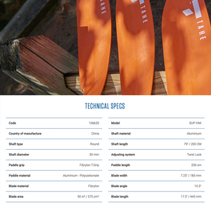 SUP-YAK Beach Alu Paddle