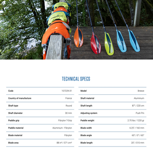 Kayak Breeze Alu 2 Pcs Paddle
