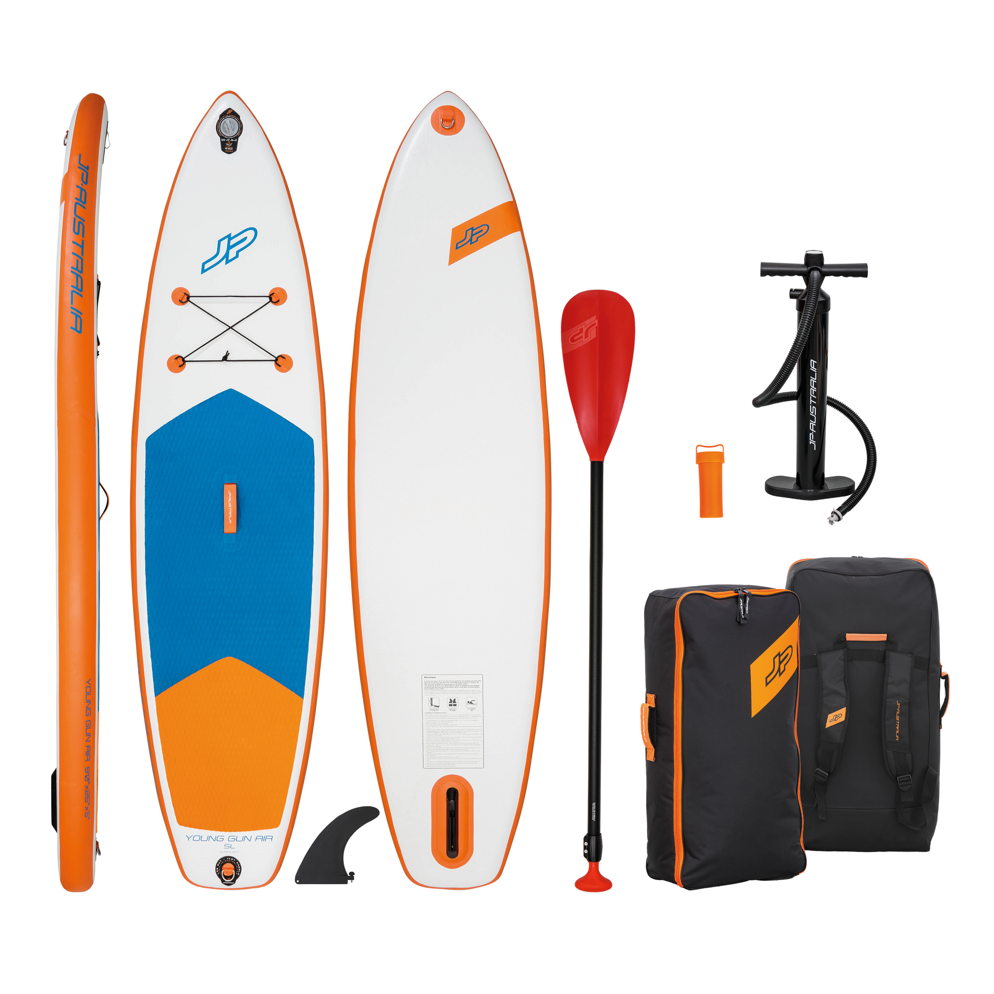JP Australia Young Gun Air SL Inflatable Paddle Board Package - Paddle Board | H2O Sports