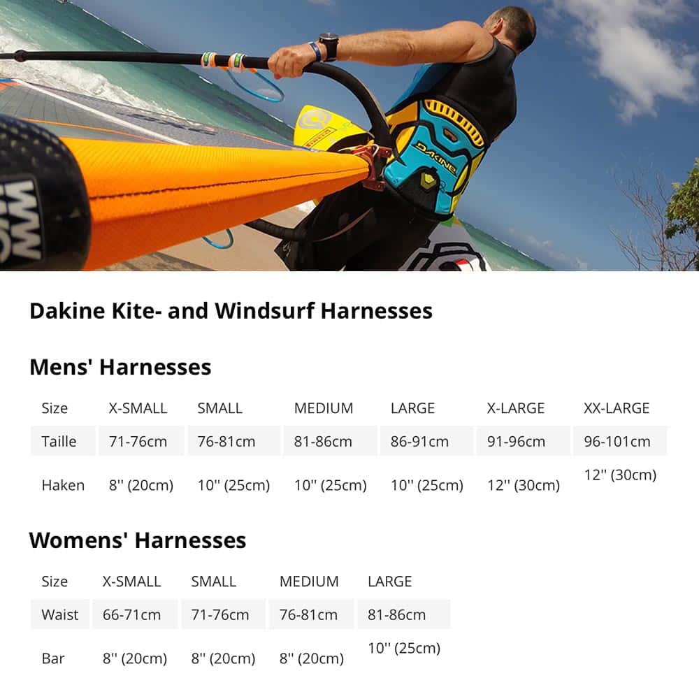 Dakine-Harness-size-guide