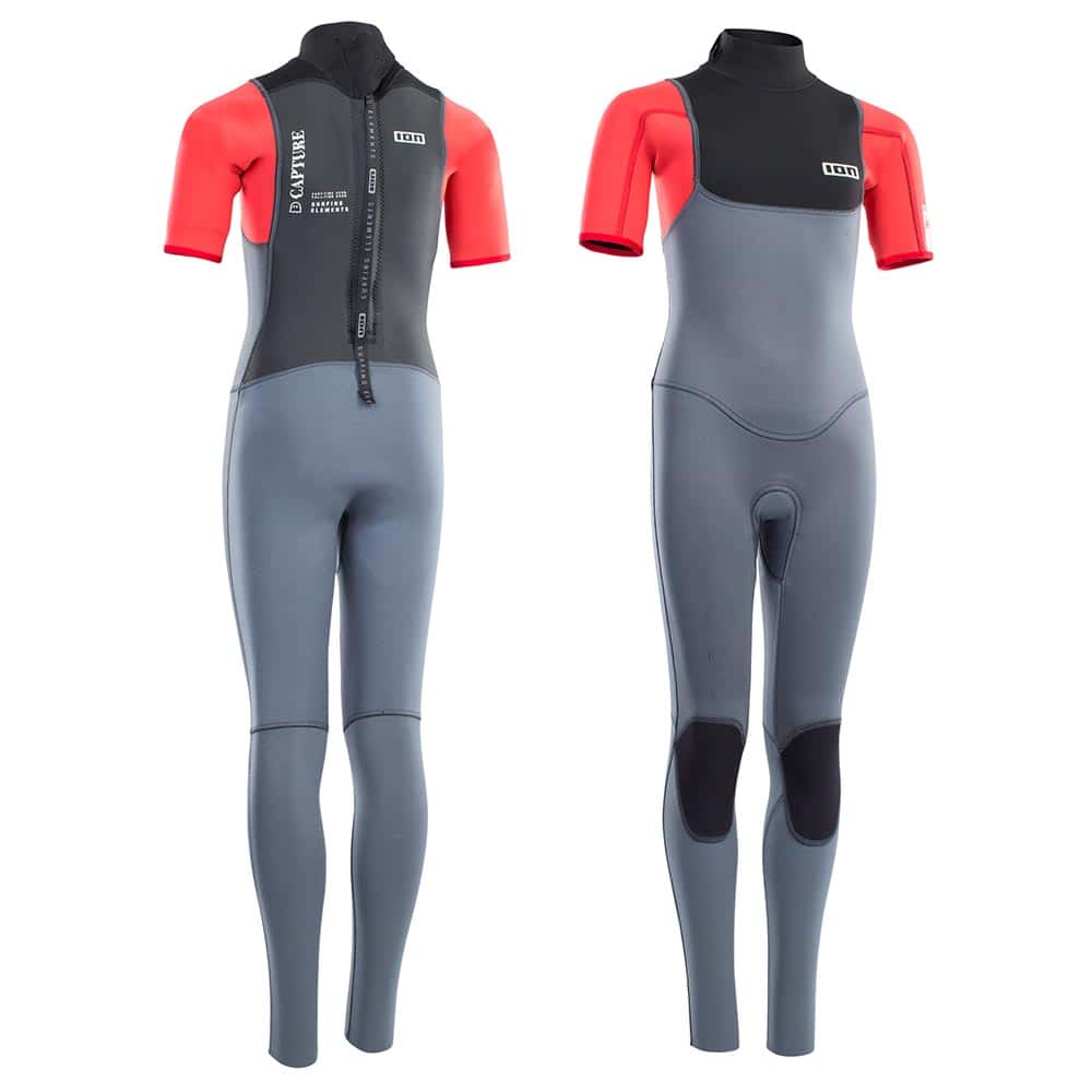 ION Youth Capture Short Sleeve 3/2mm Back Zip DL Wetsuit - Watersports ...