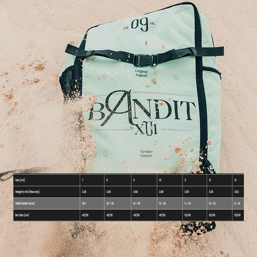 F-ONE-Bandit-XVI-Kitesurfing-Kite-spec1