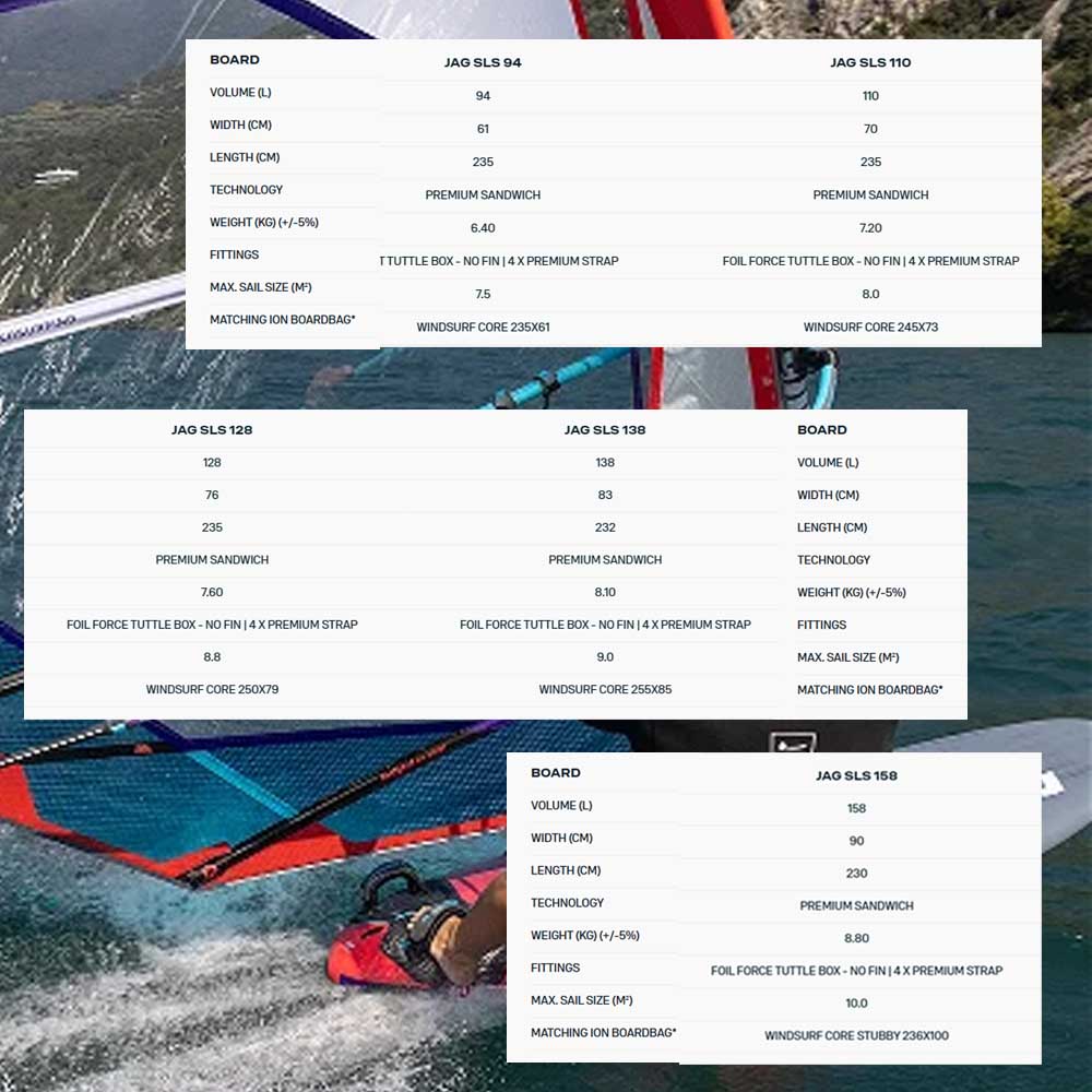 DTW-Jag-SLS-2024-Windsurfing-Board-spec